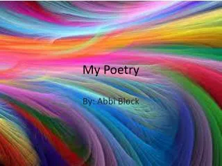 My Poetry