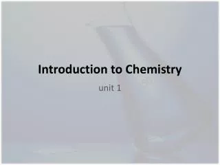 Introduction to Chemistry