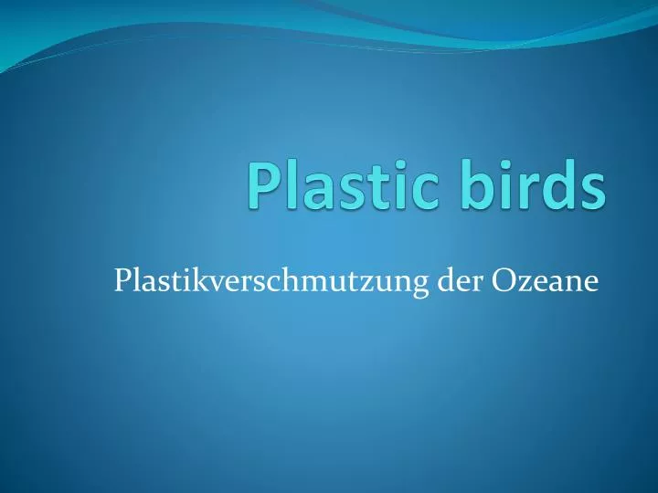 plastic birds
