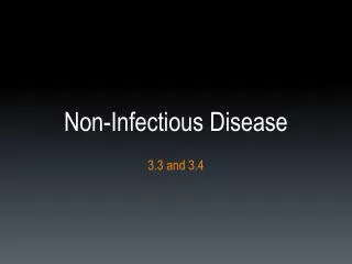 non infectious disease
