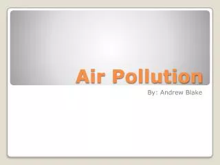 air pollution