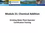 Module 21: Chemical Addition - slide 1