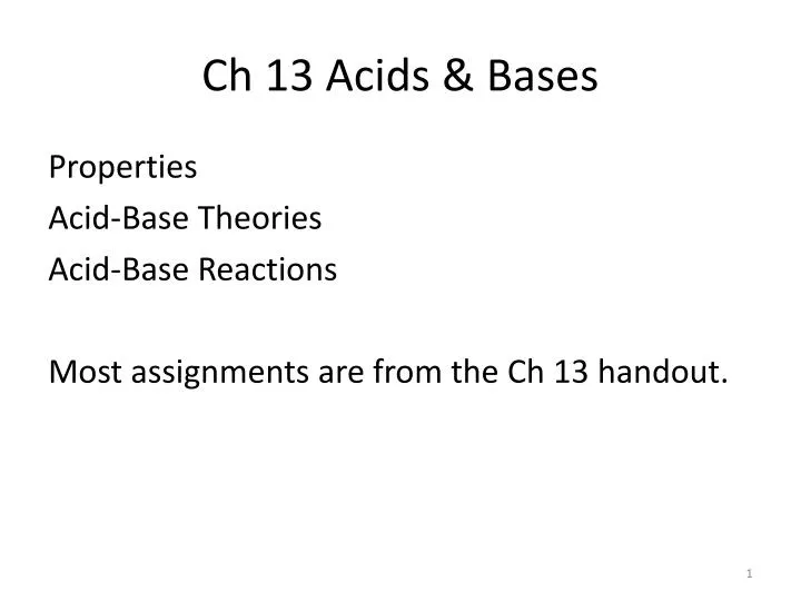 ch 13 acids bases