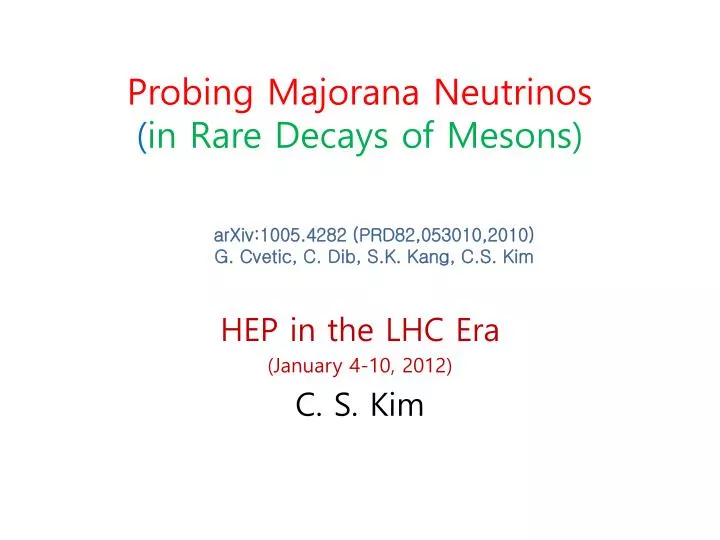 probing majorana neutrinos in rare decays of mesons