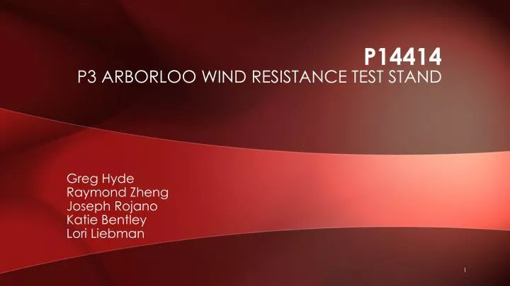 p14414 p3 arborloo wind resistance test stand
