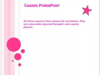 Career PowerPoint