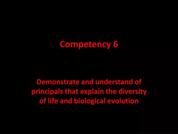 competency 6