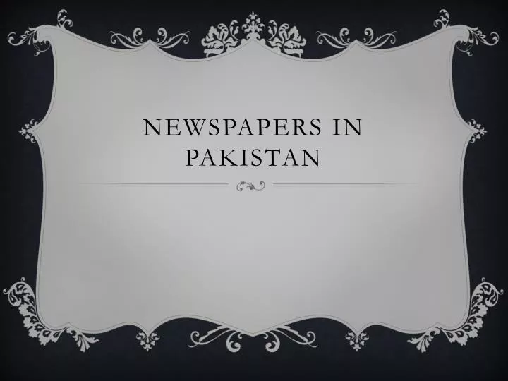 newspapers in pakistan