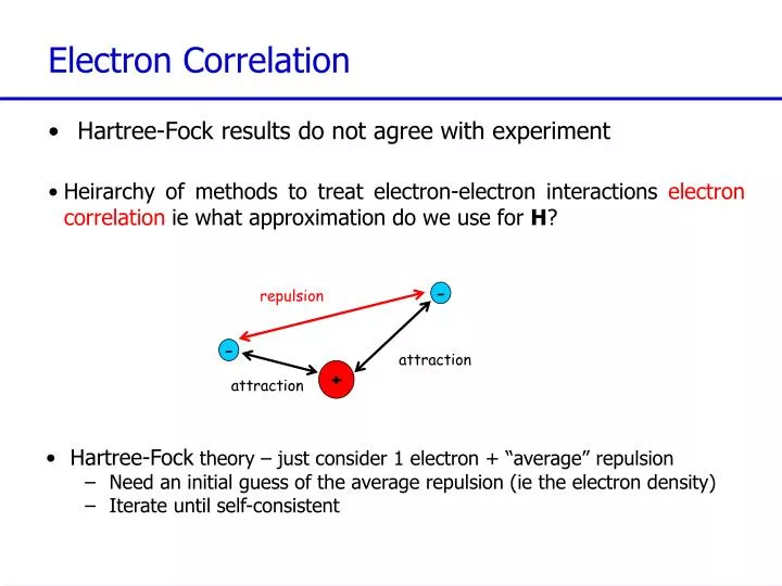 electron correlation