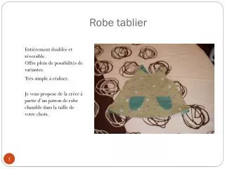 robe tablier