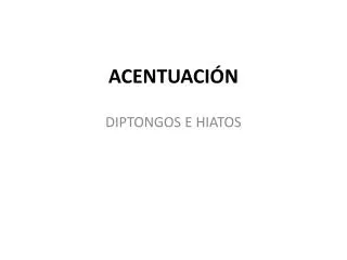 acentuaci n
