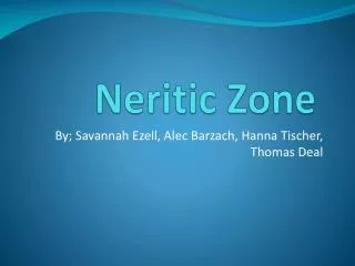 Neritic Zone