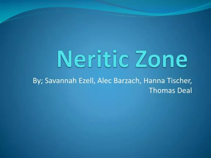 neritic zone