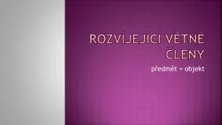 rozv jej c v tn leny