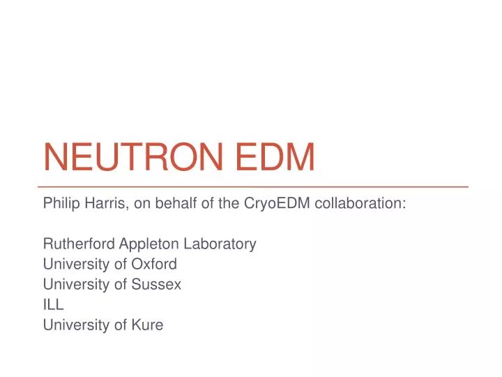 neutron edm