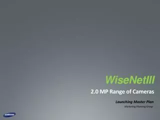 WiseNetIII 2.0 MP Range of Cameras