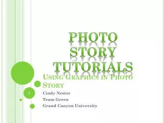 Using Graphics in Photo Story