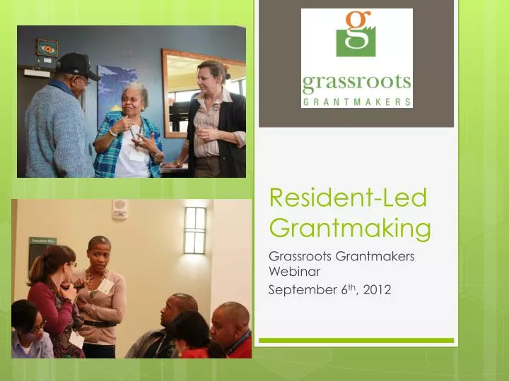 resident led grantmaking