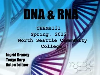 DNA &amp; RNA