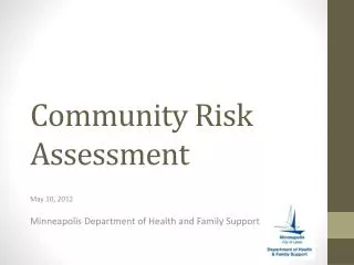 Community Risk Assessment