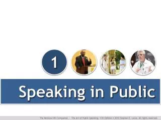 Speaking in Public