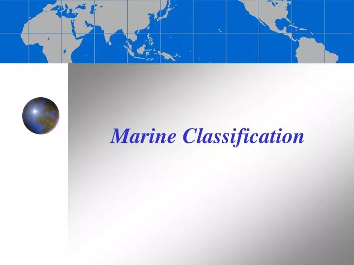 marine classification