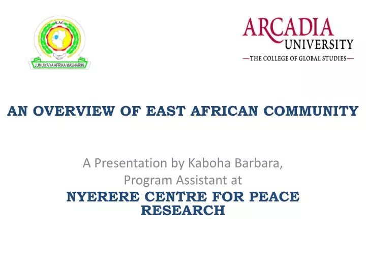 an overview of east african community
