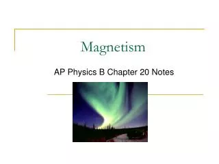 Magnetism