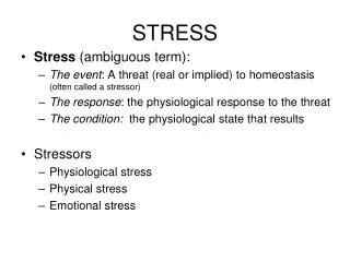 STRESS