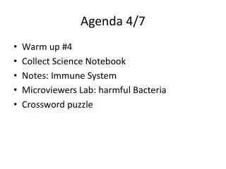 Agenda 4/7