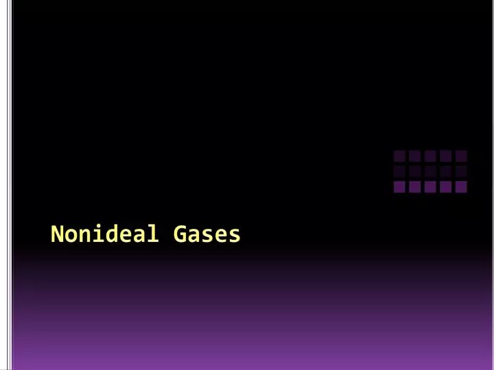 nonideal gases