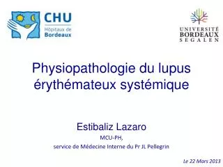 physiopathologie du lupus ryth mateux syst mique
