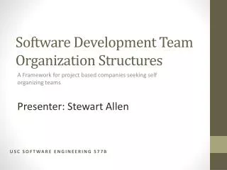Software Development Team Organization Structures