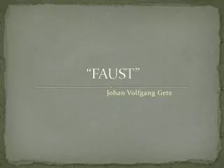 “FAUST”