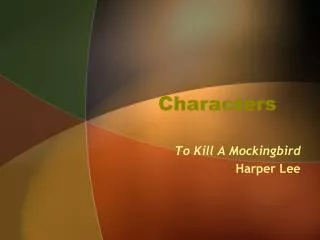 characters