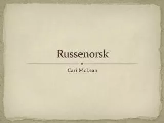 Russenorsk