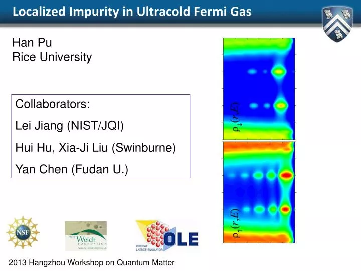 localized impurity in ultracold fermi gas