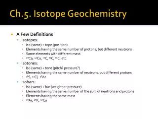 PPT - Radiogenic Isotope Geochemistry PowerPoint Presentation, Free ...