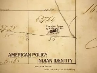 American Policy 			Indian Identity