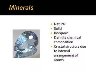 Minerals