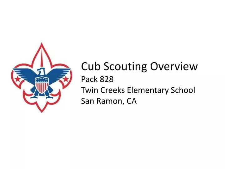 cub scouting overview pack 828 twin creeks elementary school san ramon ca