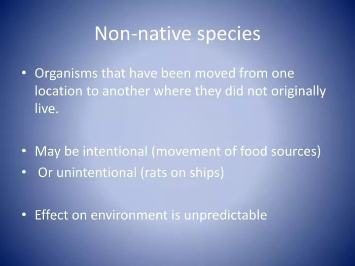 non native species