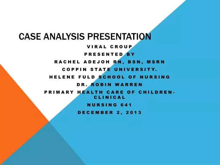 case analysis presentation