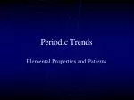 Periodic Trends - slide 1