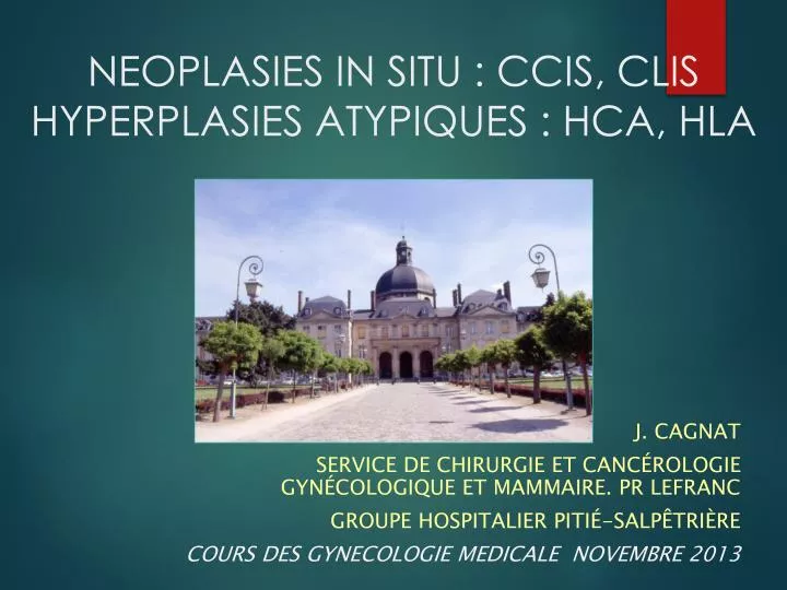 neoplasies in situ ccis clis hyperplasies atypiques hca hla