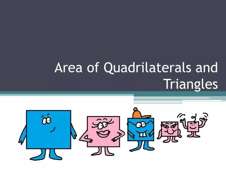 area of quadrilaterals and triangles