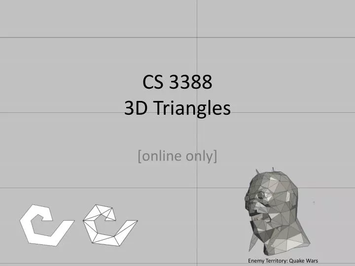 cs 3388 3d triangles