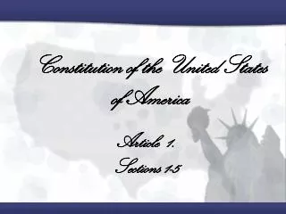 Constitution of the United States of America