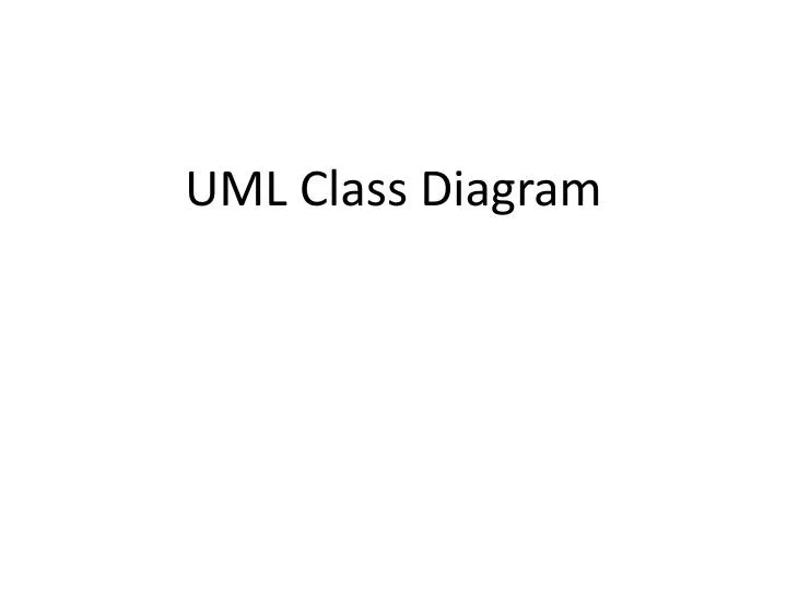 uml class diagram