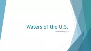 Waters of the U.S.